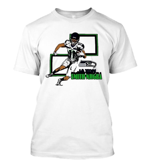 Jaxon Smith Njigba Seattle Seahawks Football Action Seahawks T-Shirt