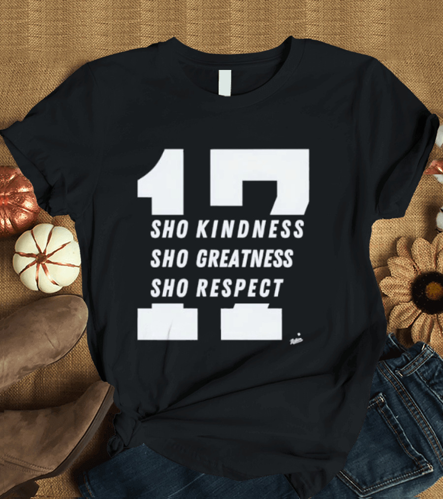 Shohei Ohtani Kindness Greatness Respect Number 17 T-Shirt
