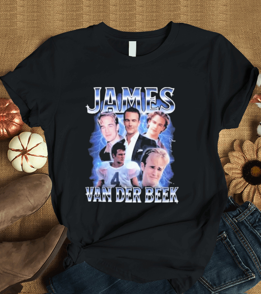 James Van Der Beek 90s Iconic Characters Collage T-Shirt