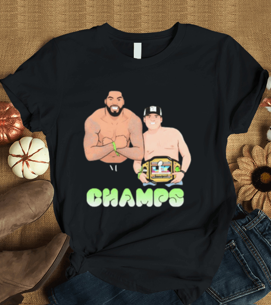 JS And Leo Celebrate Seattle Champs With Belt Champs T-Shirt