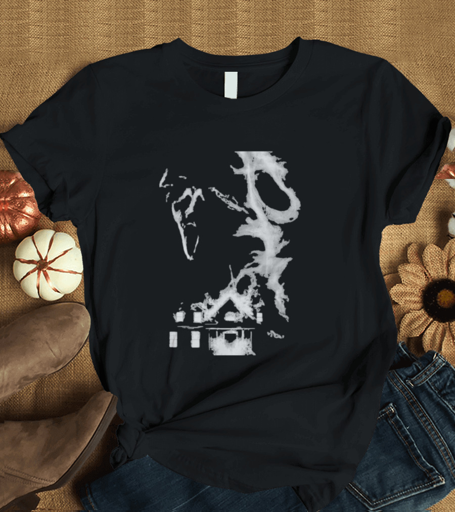 30th Anniversary Scream Kill Tour Texas Chainsaw Massacre Map T-Shirt