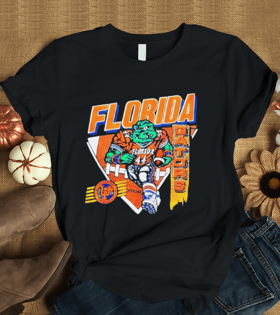 Florida Gators Football Alligator Cartoon 44 Player T-Shirt