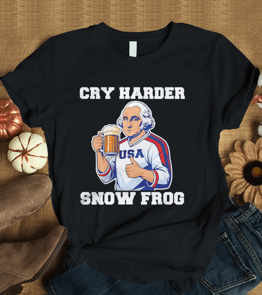 Cry Harder USA Player Snow Frog T-Shirt