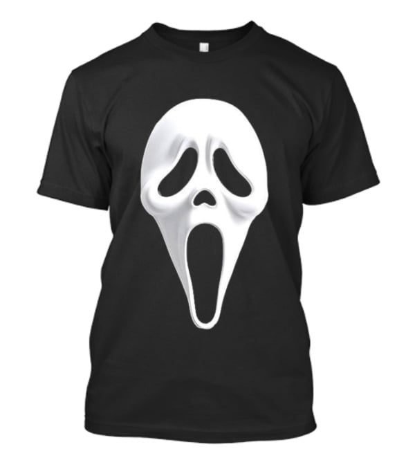 Ghost Face Scream Mask Iconic Horror Villain T-Shirt