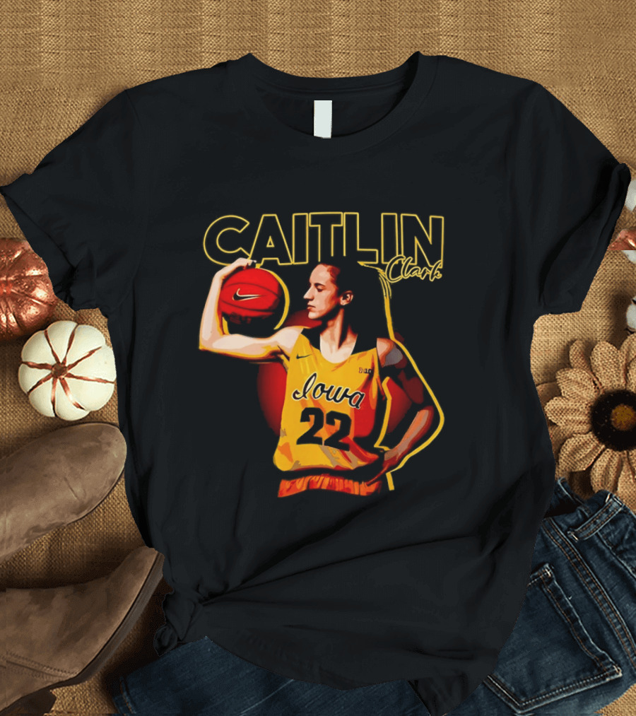 Caitlin Clark Iowa Basketball 22 Nike T-Shirt