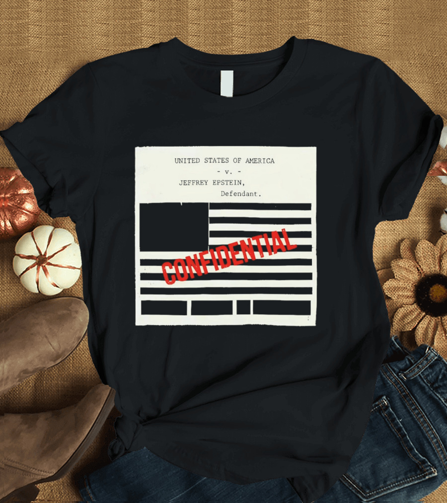 United States Of America Vs Epstein Defendant Flag Confidential T-Shirt