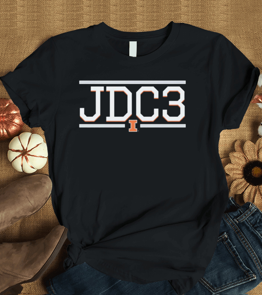 Illinois Fighting Illini JDC3 Jake Davis Corner 3 T-Shirt