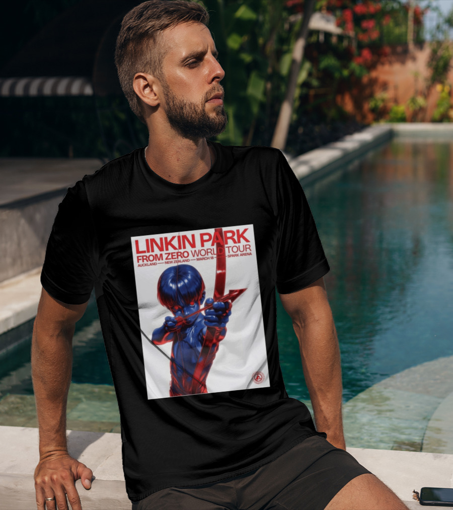 Linkin Park From Zero World Tour Auckland New Zealand 2026 March 18 Spark Arena T-Shirt