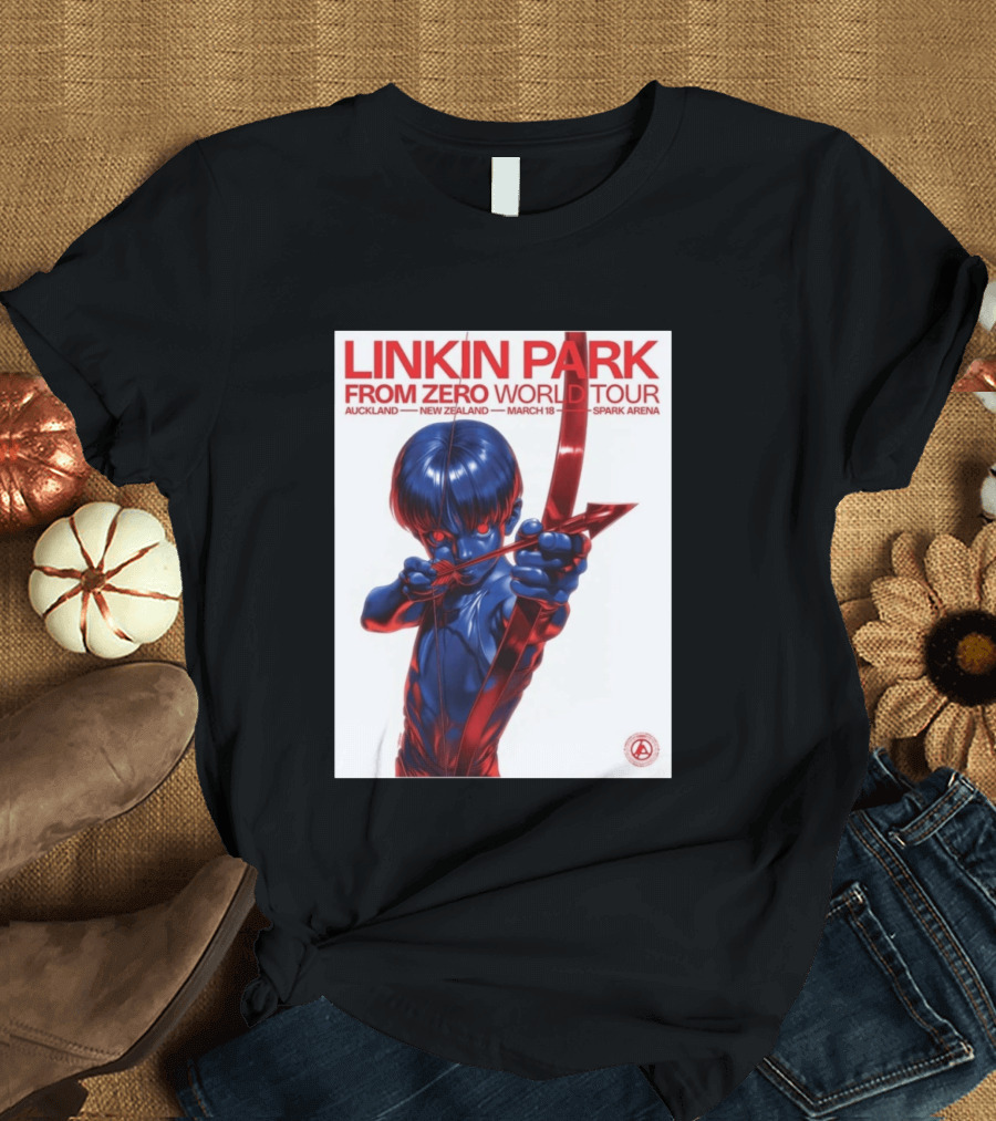Linkin Park From Zero World Tour Auckland New Zealand 2026 March 18 Spark Arena T-Shirt