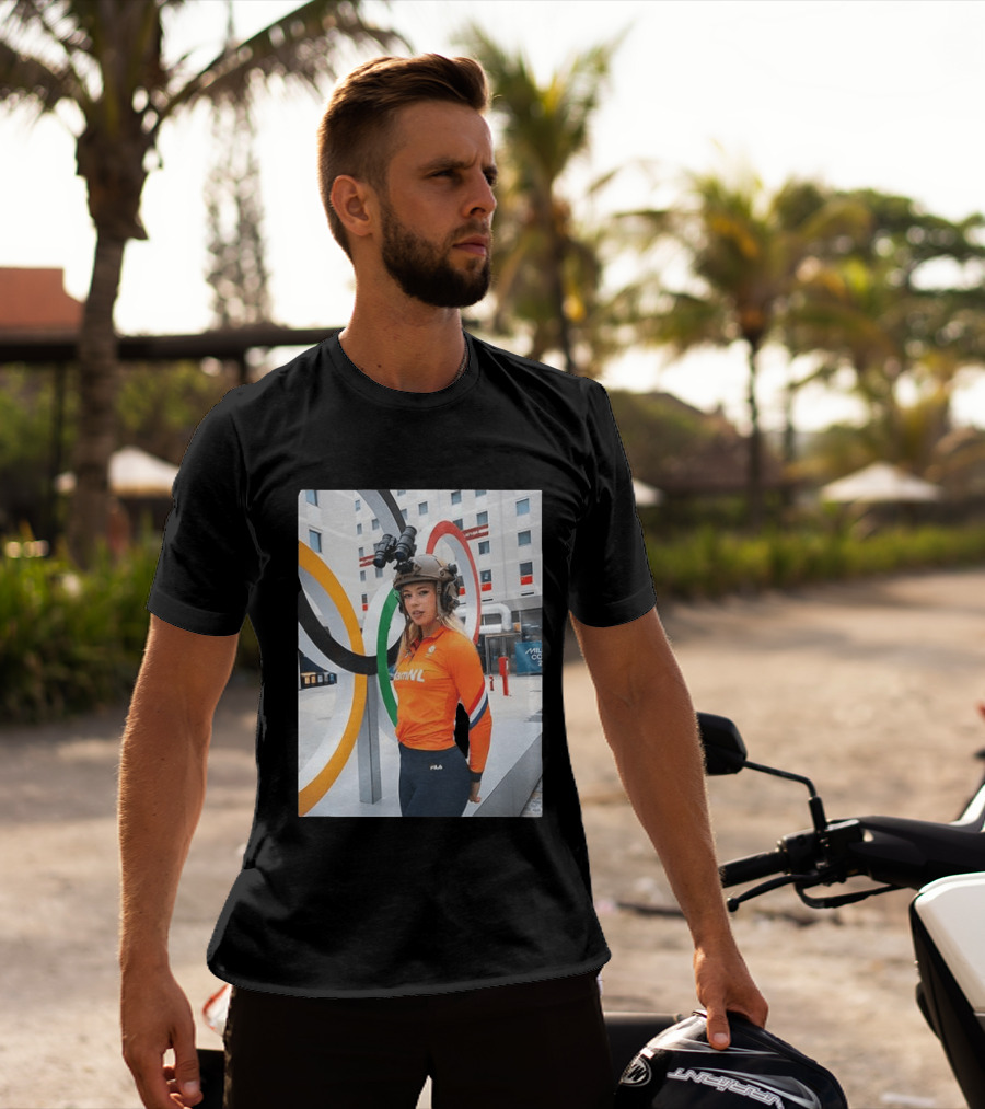 Jutta Leerdam Night Vision Helmet Netherlands Olympic Athlete Fila T-Shirt