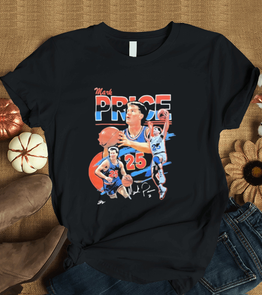 Mark Price 25 Orlando Magic Basketball Player T-Shirt
