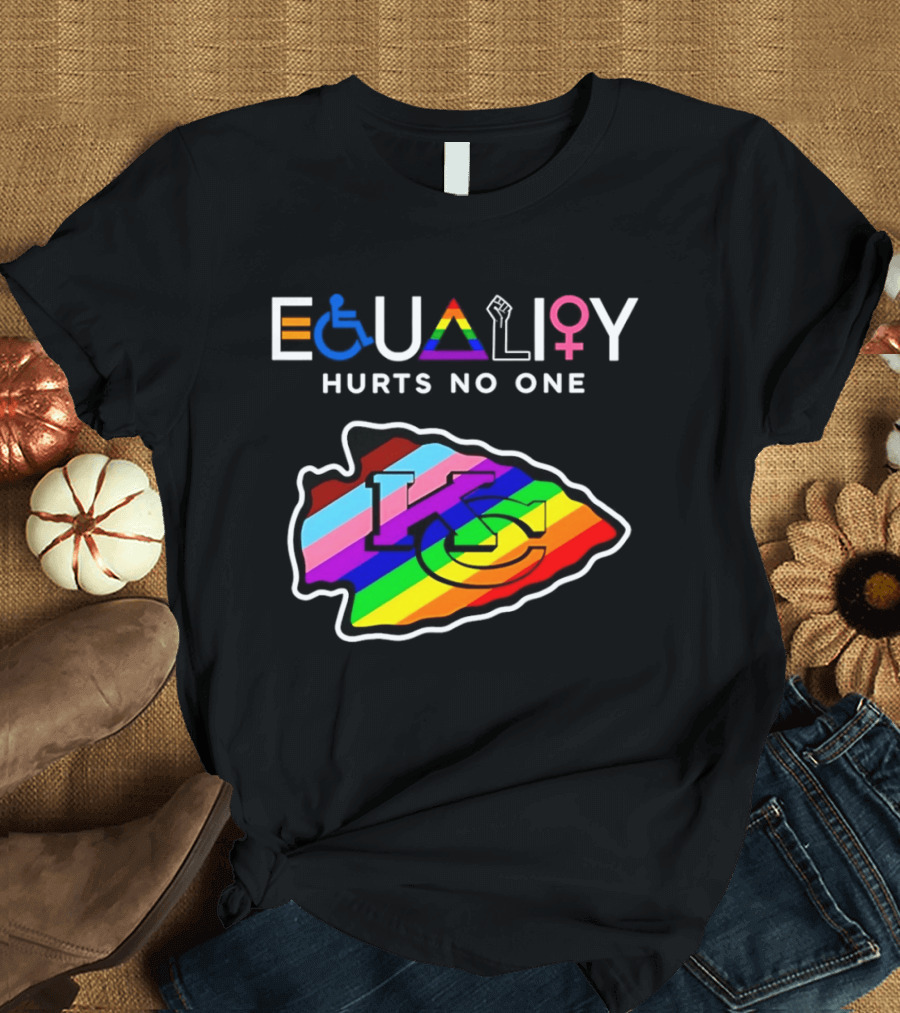 Kansas City Chiefs Equality Hurts No One LGBTQ Pride T-Shirt