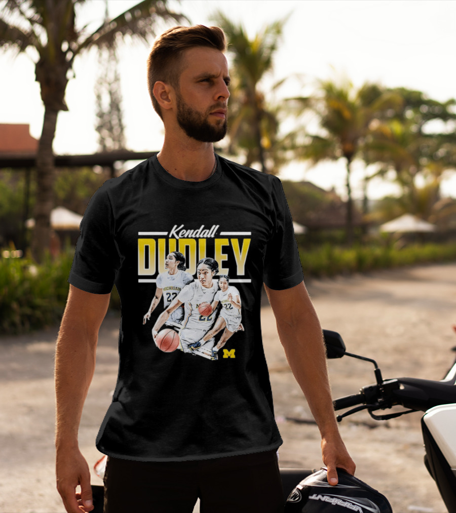 Kendall Dudley Michigan Wolverines Women's Basketball NCAA Player 22 T-Shirt