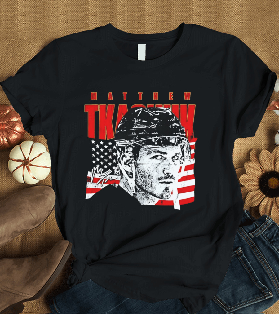 Matthew Tkachuk Usa Hockey Florida Stars And Stripes T-Shirt