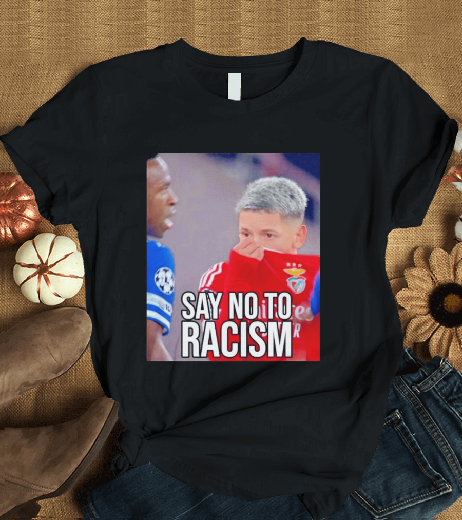 Say No To Racism Prestianni Benfica Soccer Awareness T-Shirt