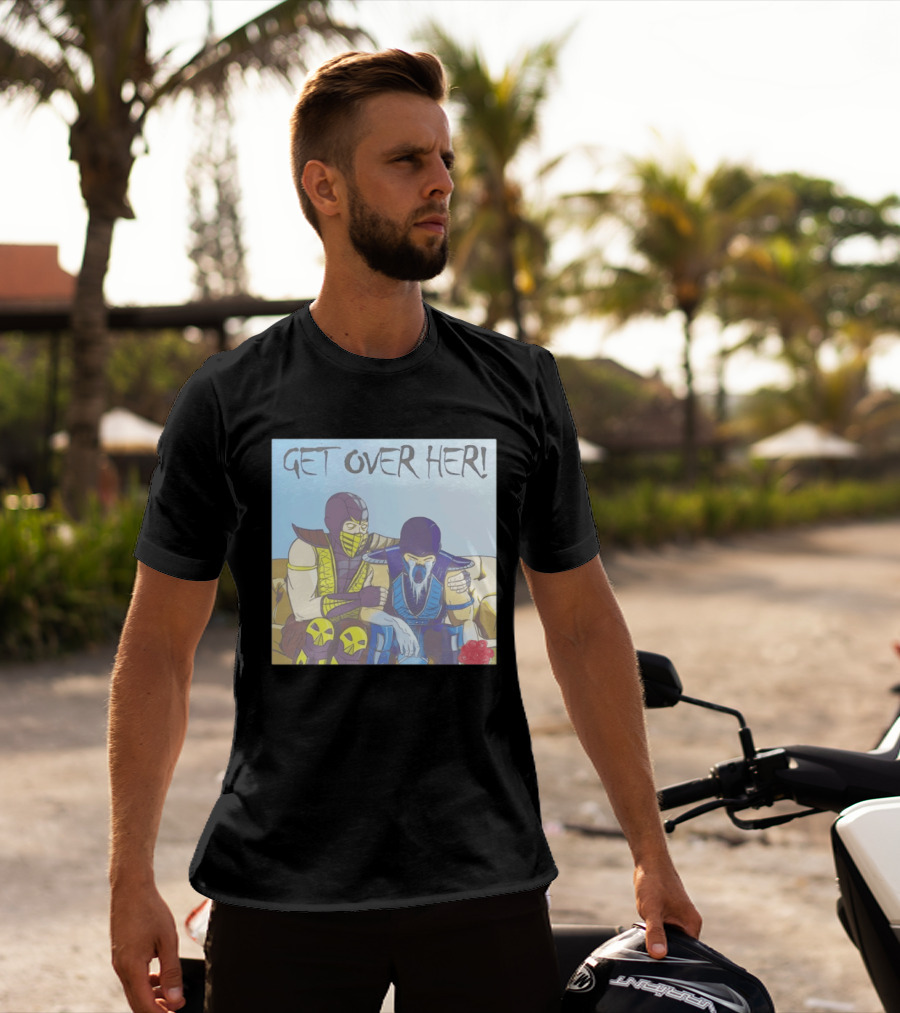 Get Over Her Scorpion Sub Zero Mortal Kombat Meme T-Shirt