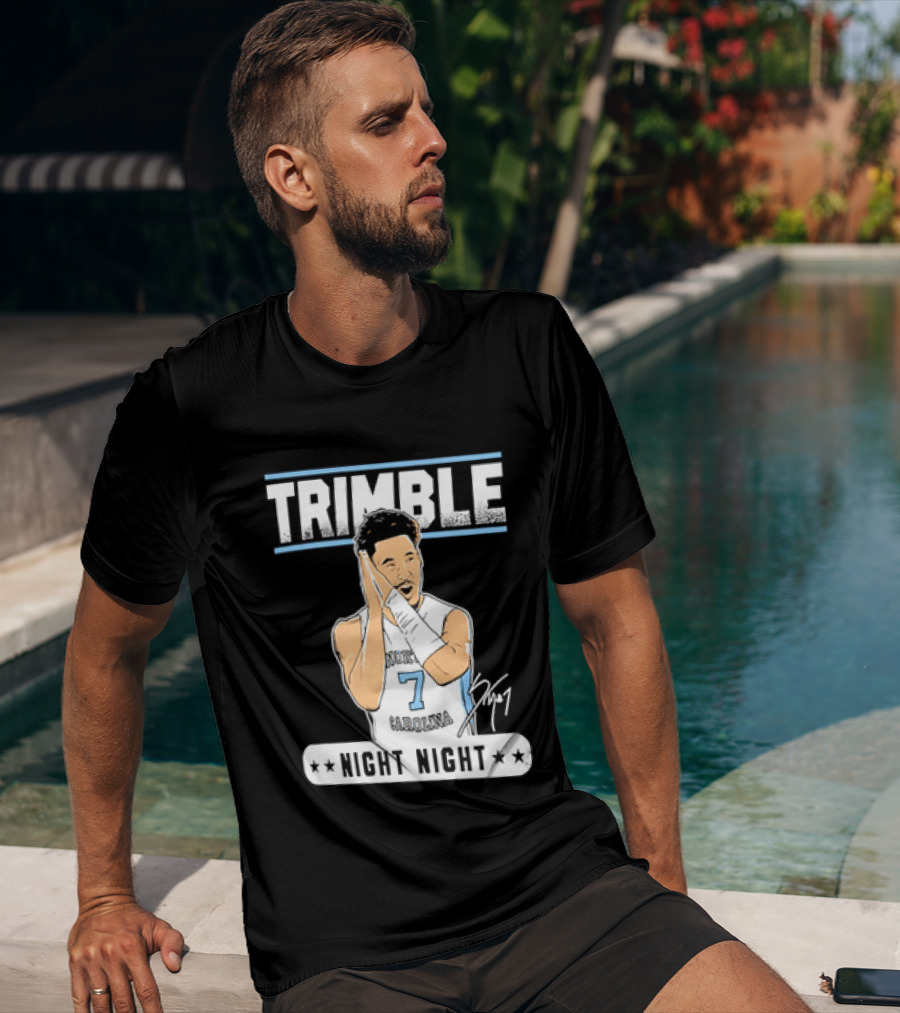 Seth Trimble North Carolina Tar Heels Basketball Tribute Night Night T-Shirt