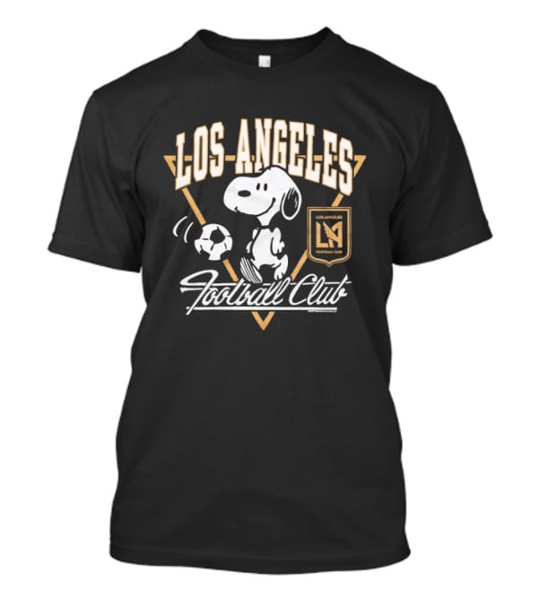 Peanuts Snoopy Los Angeles Football Club Soccer Collaboration T-Shirt