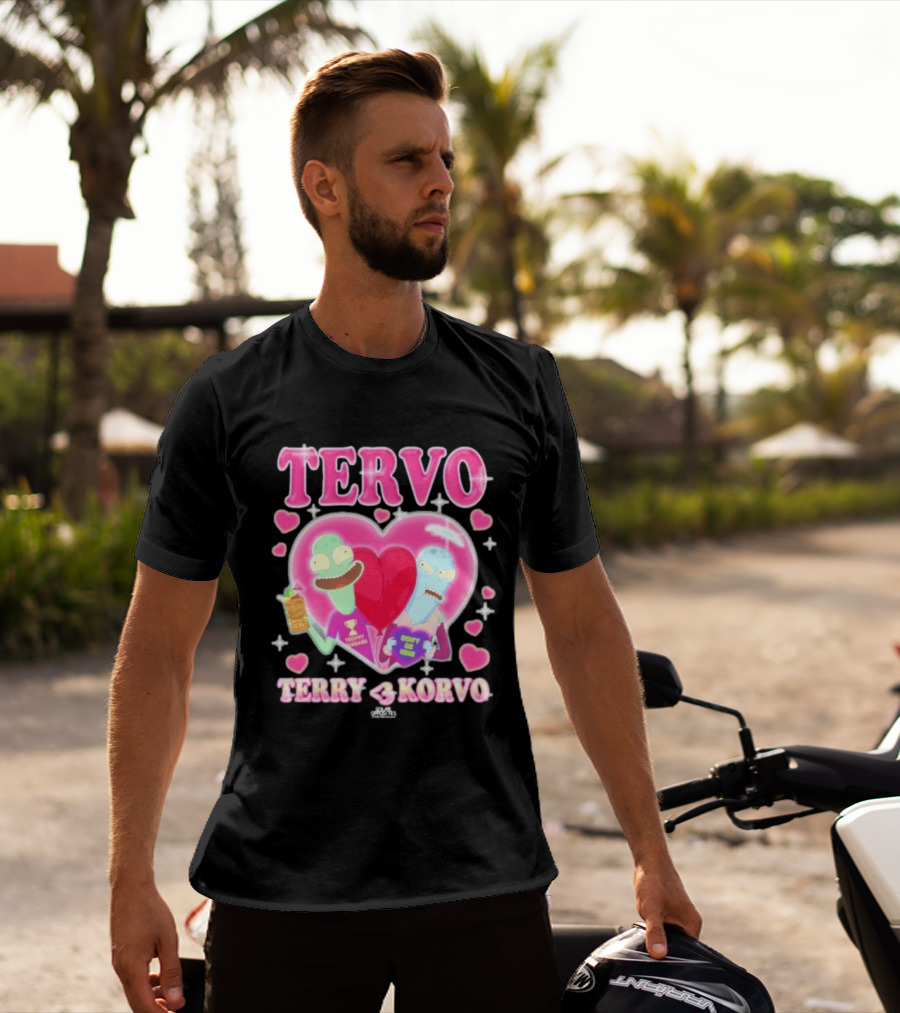 TERVO Terry Korvo Trophy Husband Don't Go Bacon My Heart T-Shirt