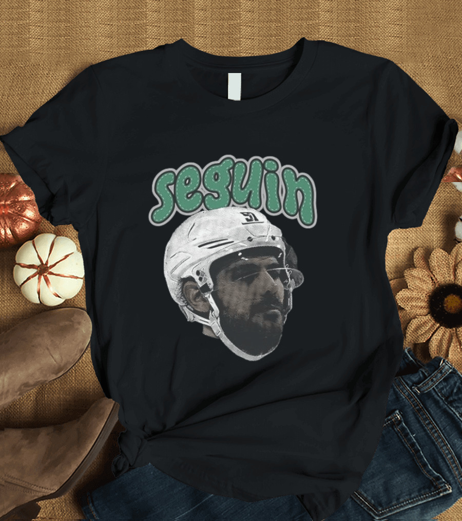 Seguin Dallas Stars Hockey Big Face T-Shirt