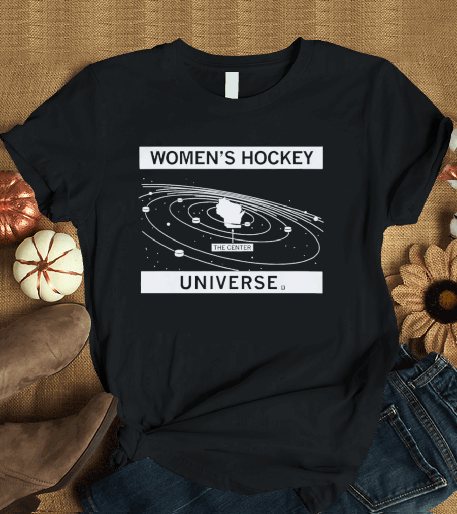 Women's Hockey Universe Celestial Orbit Rings T-Shirt