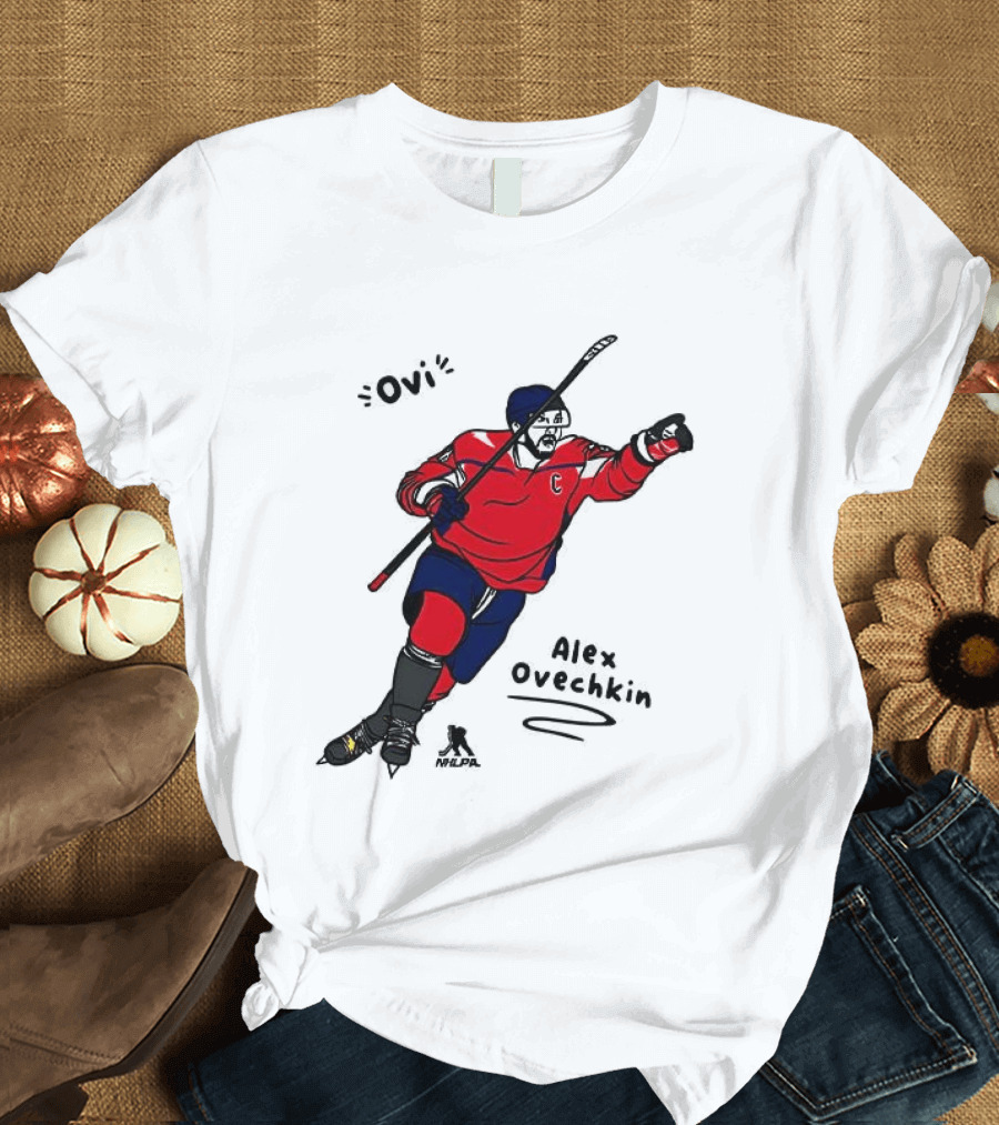 Ovi Cartoon Alex Ovechkin Washington Capitals Hockey T-Shirt