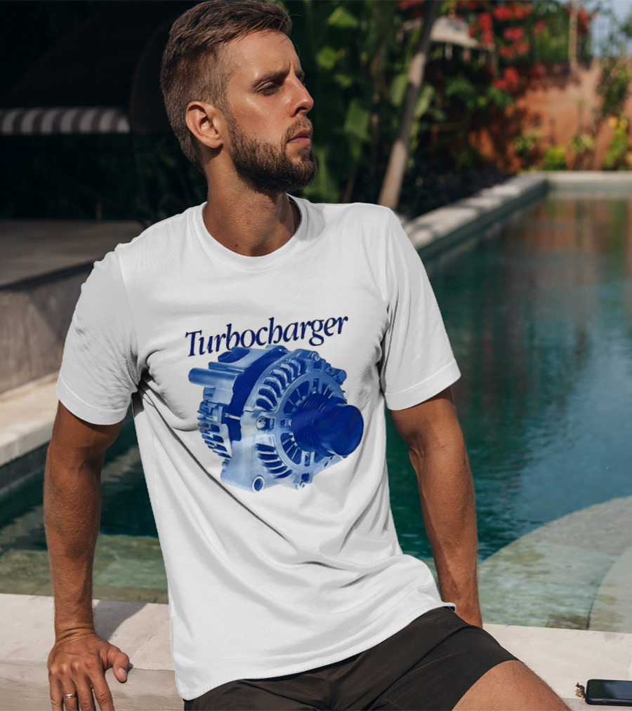 Turbocharger Alternator Blue Highlight T-Shirt