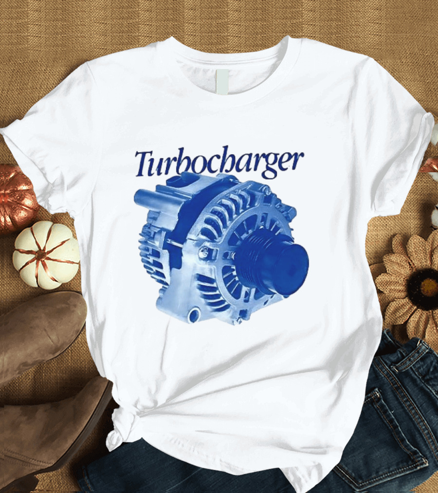 Turbocharger Alternator Blue Highlight T-Shirt