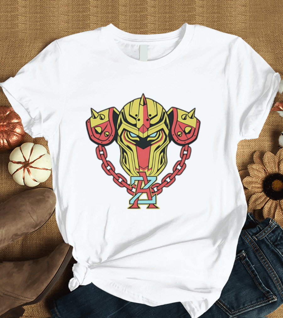 Arizona Juggernauts Robot Helmet Symbol With Chains T-Shirt