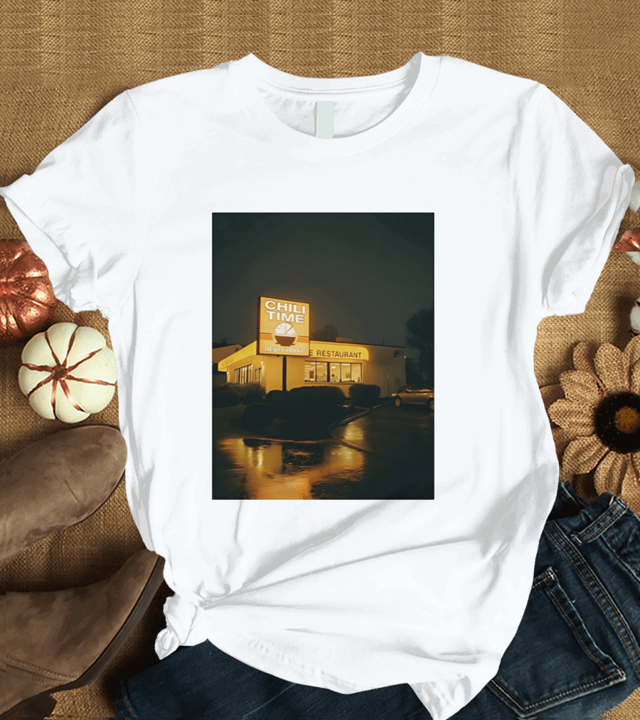 CHILI TIME Night Vibes Restaurant St Bernard Recreation Department T-Shirt