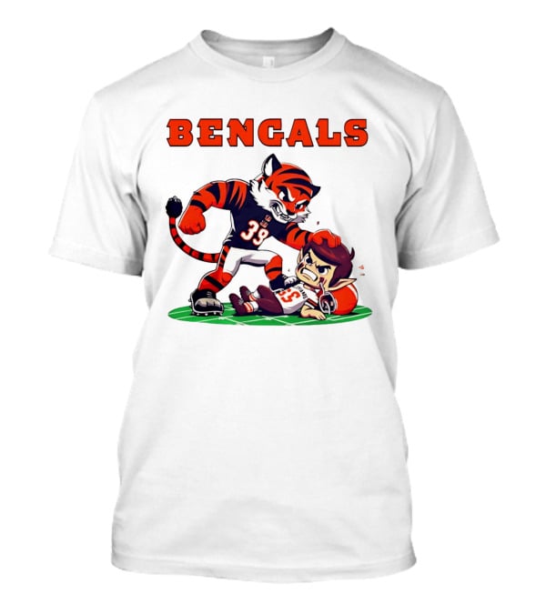 Cincinnati Bengals Rivals Cleveland Browns Cartoon T-Shirt
