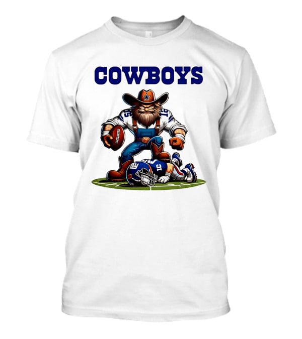 Cowboys Vs Giants Rivalry Iconic Clash Dallas Football Victory T-Shirt