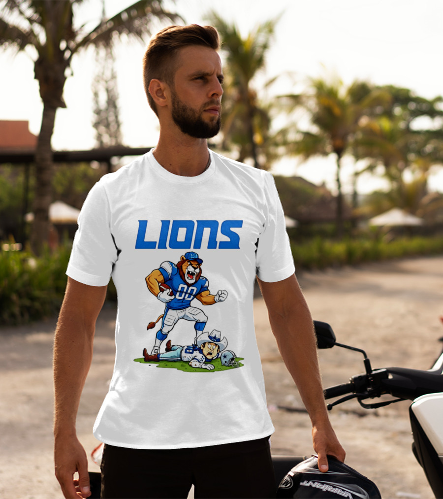 Detroit Lions Rivalry Victory Over Dallas Cowboys T-Shirt