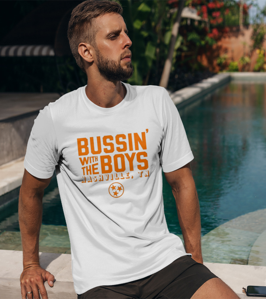 Bussin With The Boys Nashville TN Star Circle T-Shirt