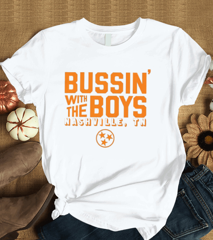 Bussin With The Boys Nashville TN Star Circle T-Shirt
