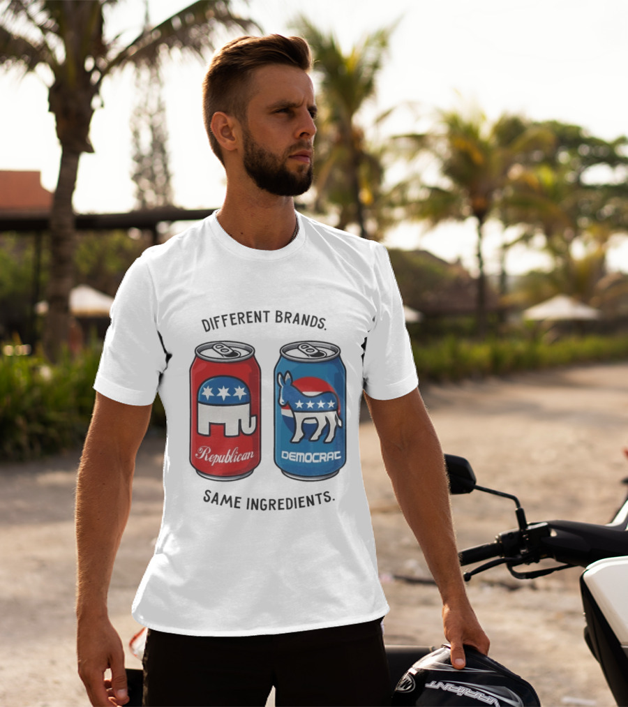 Republican Democrat Different Brands Same Ingredients T-Shirt