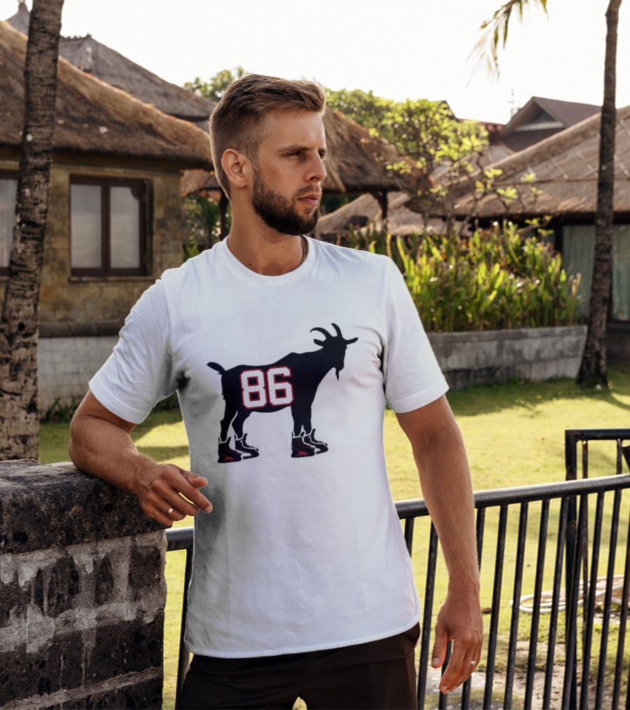 Jack Hughes GOAT 86 New Jersey Devils Tribute With Hockey Skates T-Shirt