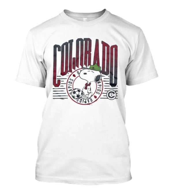 Snoopy Colorado Rapids Collaboration With Soccer Ball T-Shirt