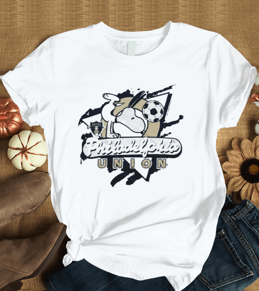 Snoopy Philadelphia Union Soccer Collaboration T-Shirt