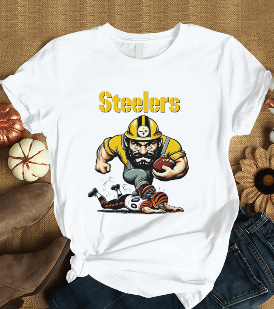 Steelers Dominate Bengals Rivalry Tough Football Showdown T-Shirt
