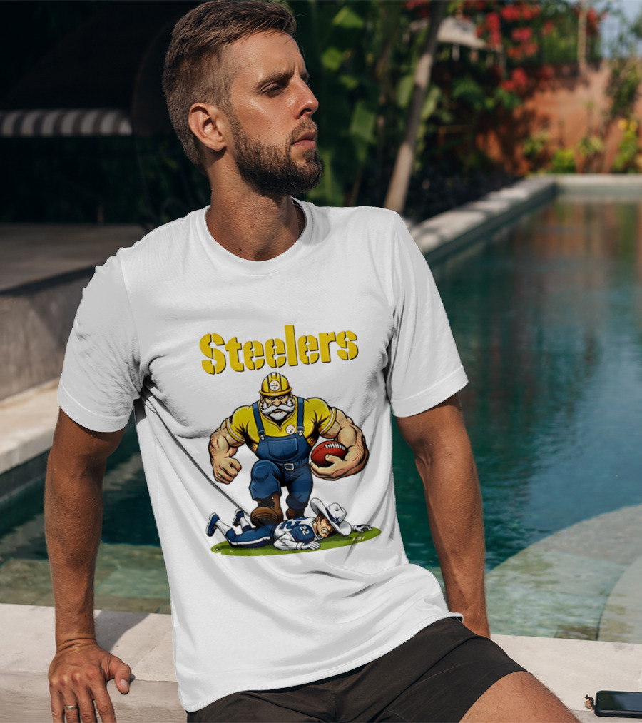 Pittsburgh Steelers Vs Dallas Cowboys Rivalries Football Cartoon T-Shirt
