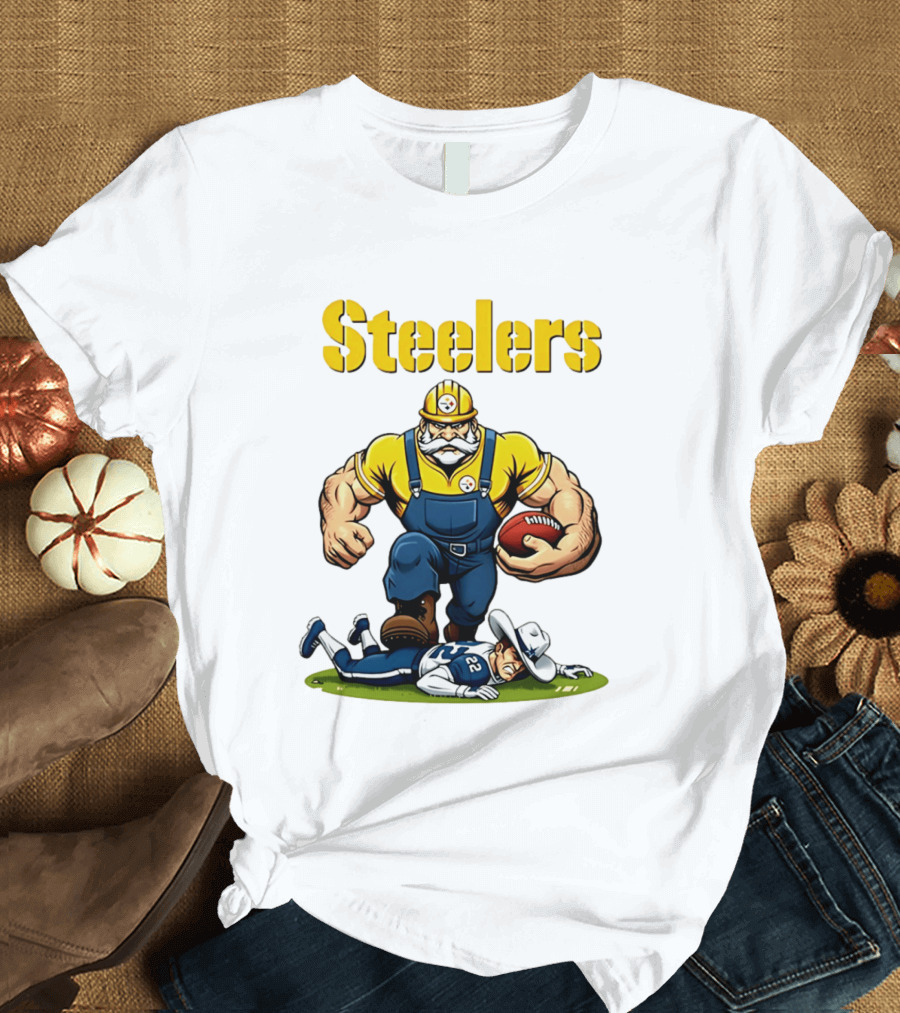 Pittsburgh Steelers Vs Dallas Cowboys Rivalries Football Cartoon T-Shirt
