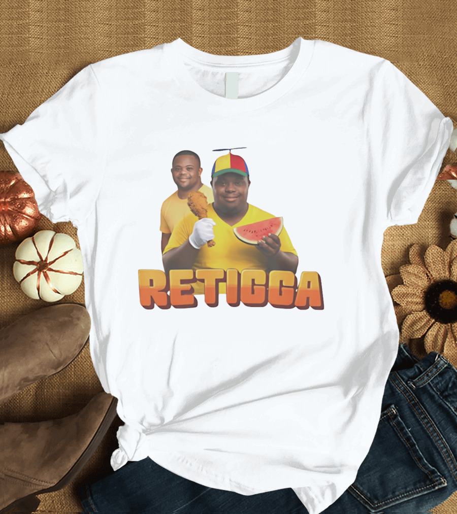 RETIGGA Fried Chicken Watermelon Meme Colorful Propeller Hat T-Shirt