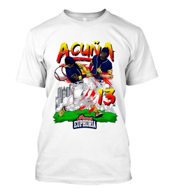 Ronald Acuña Jr Planet Euphoria Number 13 Baseball T-Shirt