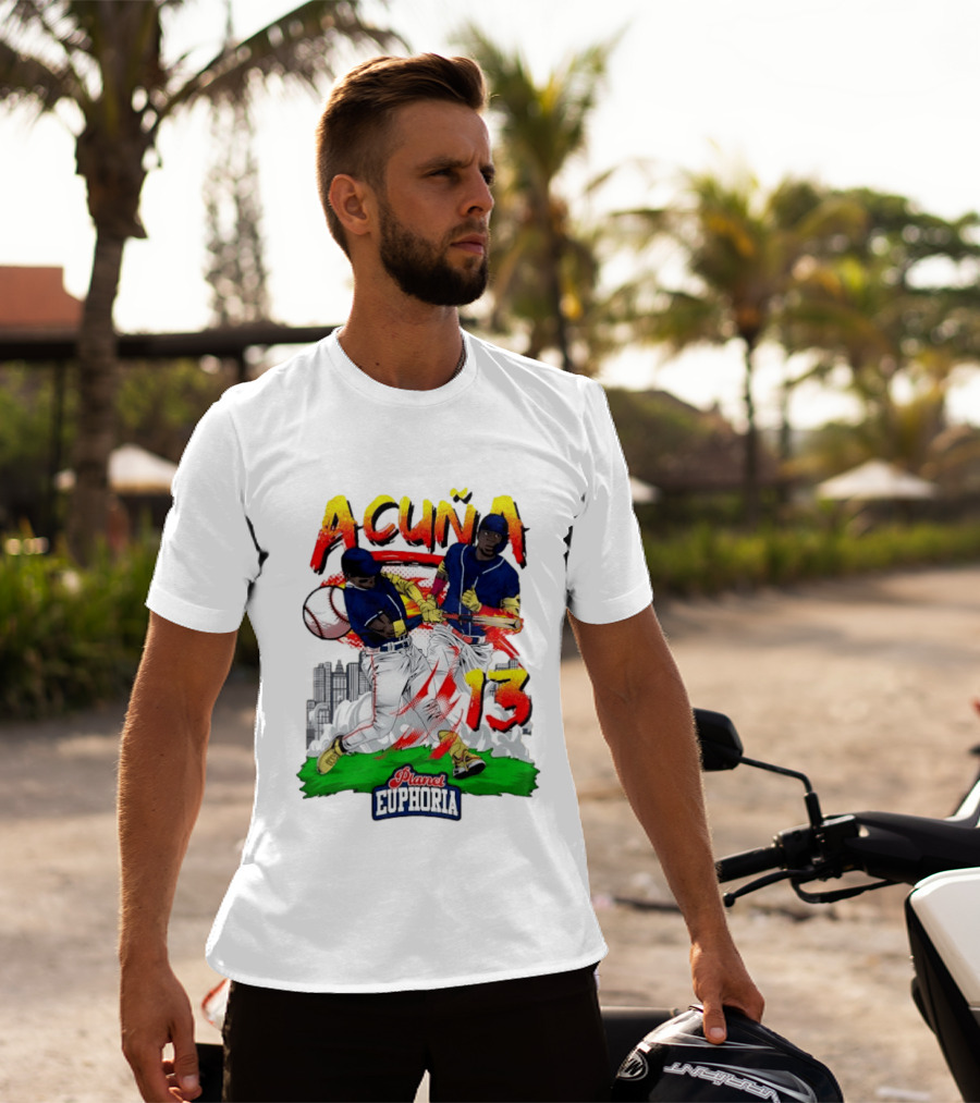 Ronald Acuña Jr Planet Euphoria Number 13 Baseball T-Shirt