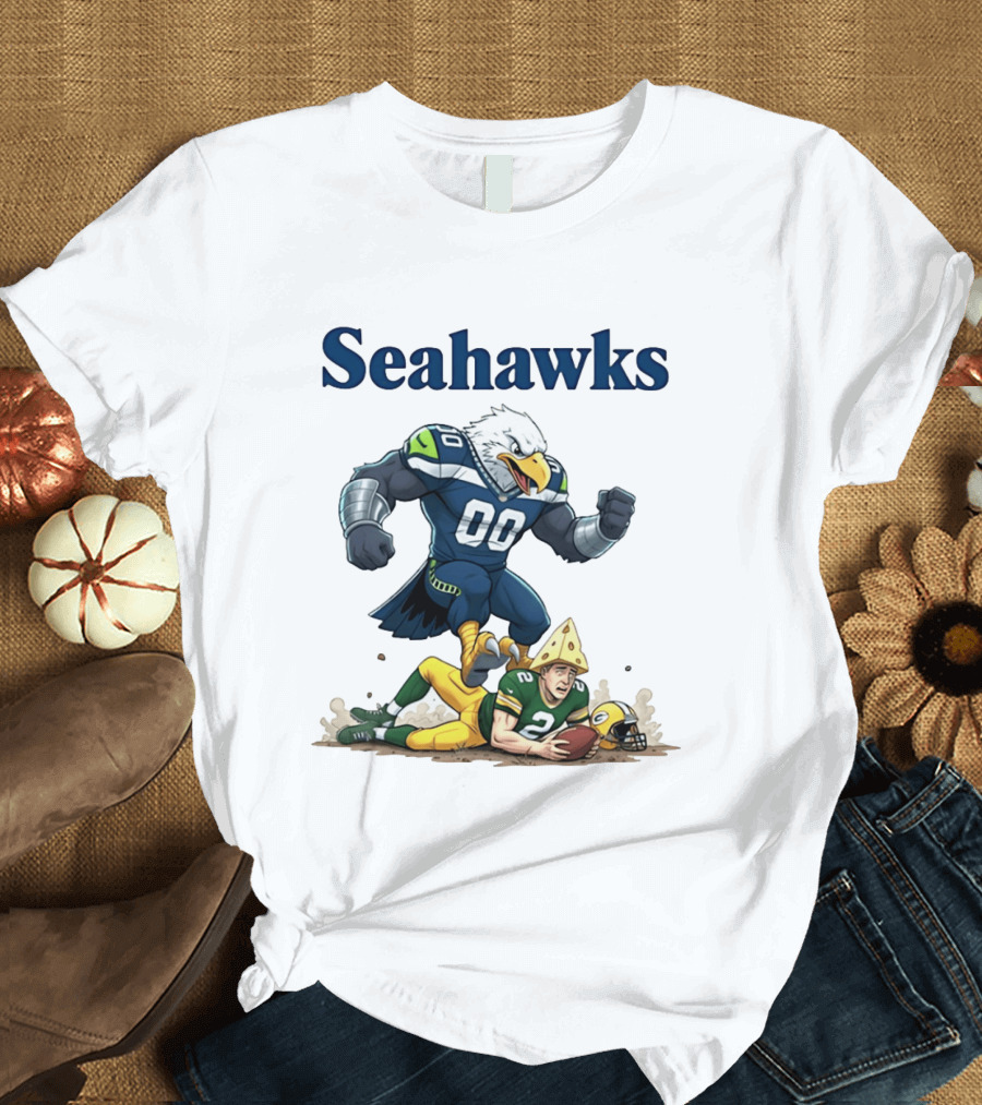 Seattle Seahawks Vs Green Bay Packers Rivalry Showdown T-Shirt
