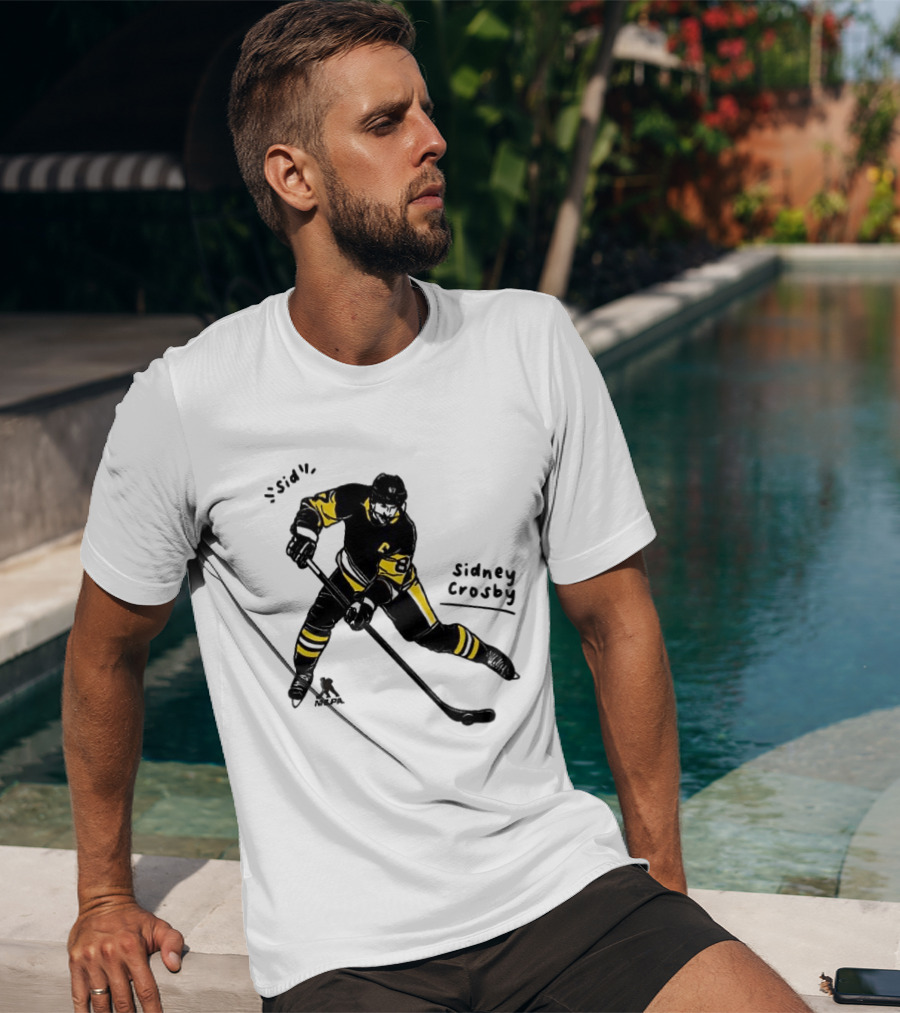 Sidney Crosby Pittsburgh Penguins Hockey Sid Cartoon Player T-Shirt