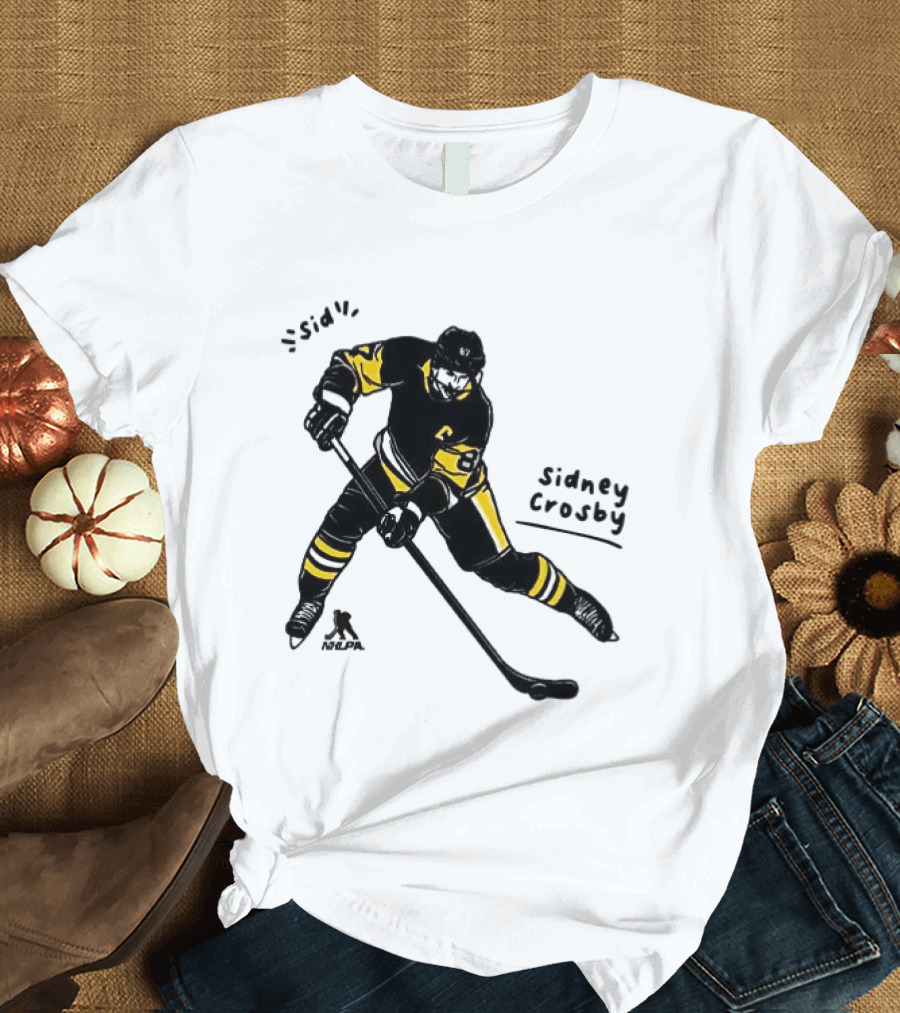 Sidney Crosby Pittsburgh Penguins Hockey Sid Cartoon Player T-Shirt
