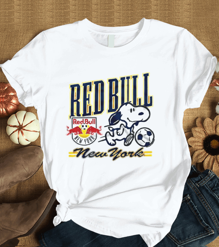 Red Bull New York Snoopy Peanuts Soccer T-Shirt