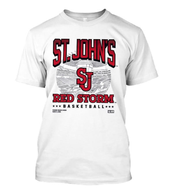 St. John's Red Storm SJ Basketball 2026 Arena T-Shirt